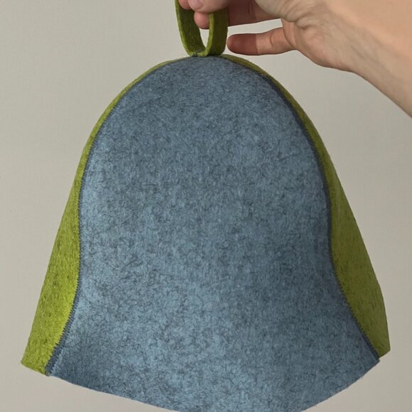 Handmade Wool Felt Sauna Hats - Picture 4 of 5